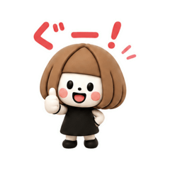 Mini Character Clay-Style Stickers