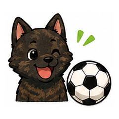 Kai Dog Soccer Support Stickers JP