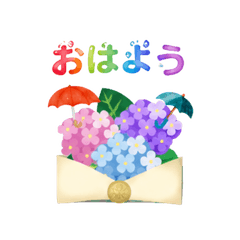 Hydrangea Daily Conversation Stickers
