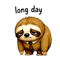 Sloth man :burnout