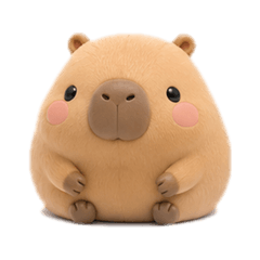 Cute Capibara Sticker