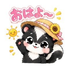 Cute skunk with bruises [Summer]