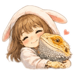小兔 × 橘子 暖心日常