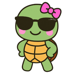 Miss Turtle Stickers (Zsolnai Tamas)