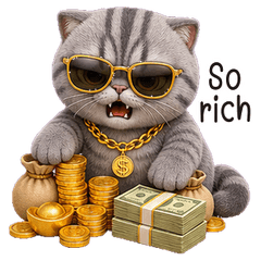 Gray Tabby Headache Cat(EN)