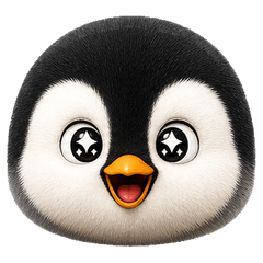 Penguin Head Emoji Moods 50