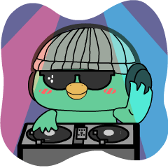 Green Bird 4 : Animated Stickers
