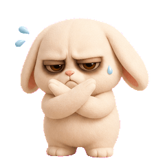 Grumpy Lop Bunny Set2 (No text)