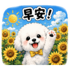 比熊犬的夏日生活