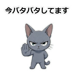 貓咪ロシアンブルー未讀法庭貼圖