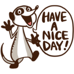Stickers in English-MEERKAT-