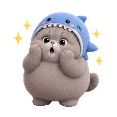 Chubby Shark Hood Cat Mood (EN)