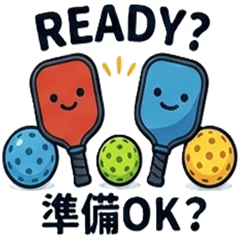 Pickleball Fun Stickers: Dink & Paddle