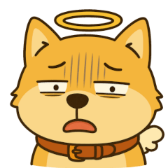 天使柴犬的元氣貼圖set2