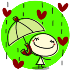 What a cute sticker! the rainy season?