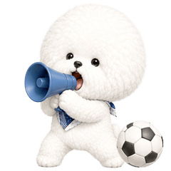 Fluffy Bichon Cheer Squad