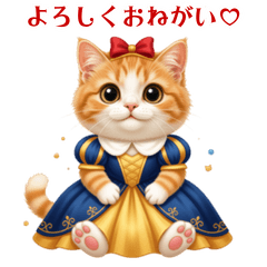 Snow White Style! Brown and White Cat
