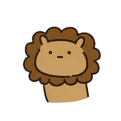 Fluffy Lion 23Stickers