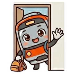 Cute train stickers 55a