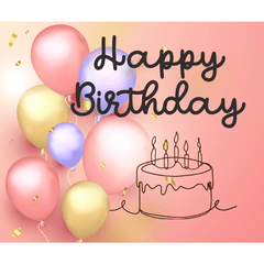 Colorful Happy Birthday Stickers
