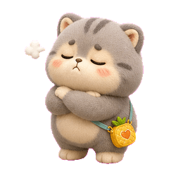 Boba Cat Pineapple Bag