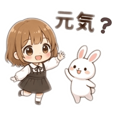 ribbon_rabbit and girl