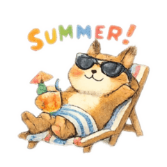 Yururisu Summer Vacation Stickers