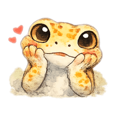 A gentle-faced leopard gecko