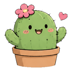 Gentle Cactus by sabotenprint