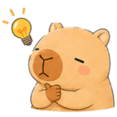 Capimaru the Capybara -Reaction Stickers
