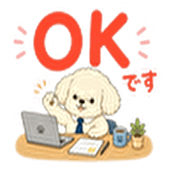 Pam the Pekepoo: Workday Stickers