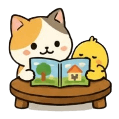 Cat & Chick Daily Sticker