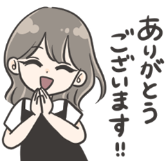 Cute girl sticker 01