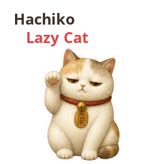 Hachiko Lazy Lucky Cat Thai