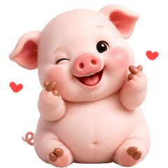 ❤️น้องหมูพิกกี้น่ารัก❤️ no text