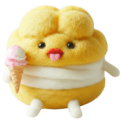 Sweet cream puff