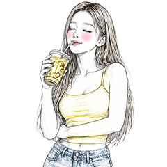 Rinlada cute girl 8 big no text