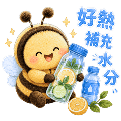 3D Plush Chubby Bee: Daily & Work Life