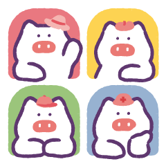 Four Little Pig Siblings
