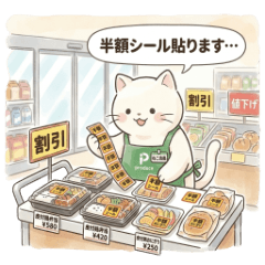 Supermarket Staff Cat