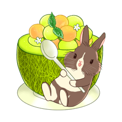 ふわふわうさぎのごまちゃん2 - LINE スタンプ | LINE STORE