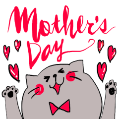 mothersday cat sticker