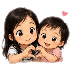 圓巧姐妹可愛貼圖