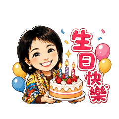 五彩女的生日祝福