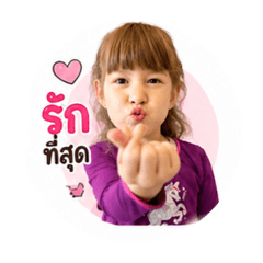 Cute girl stickers Thai