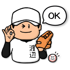 Baseball sticker for Watanabe :FRANK