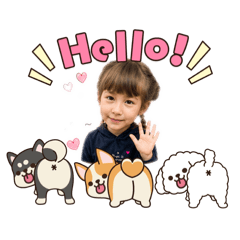 Cute girl Stickers Thai Ver. 2
