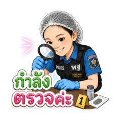 Cute Female Forensic Police Officer 1