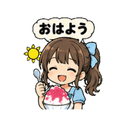 Shaved Ice Girl Stickers