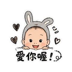 小恐龍與兔兔寶寶